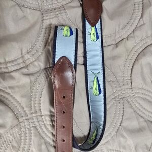 The Belted Cow Fish Patterned Leather Men's Belt